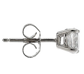 Diamonique 100- Facet 2.00cttw Stud Earrings Platinum Clad